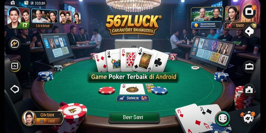 Tampilan menarik dari gameplay Poker di 567LUCK.