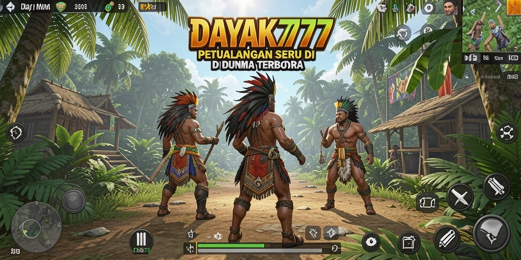 Tampilan gameplay seru di dunia terbuka DAYAK777.