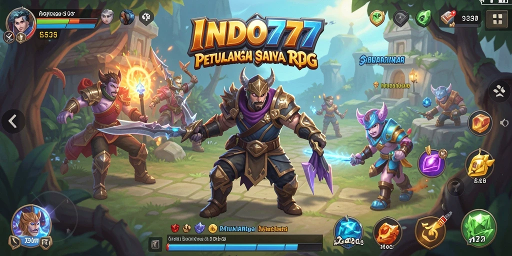 Menampilkan aksi seru dari gameplay RPG di INDO777.