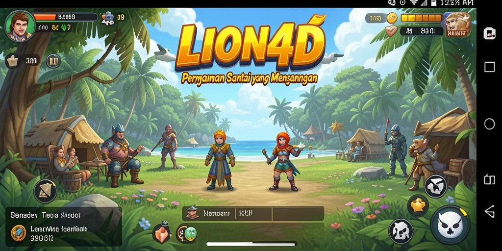 Tampilan permainan LION4D yang menarik dan menghibur.