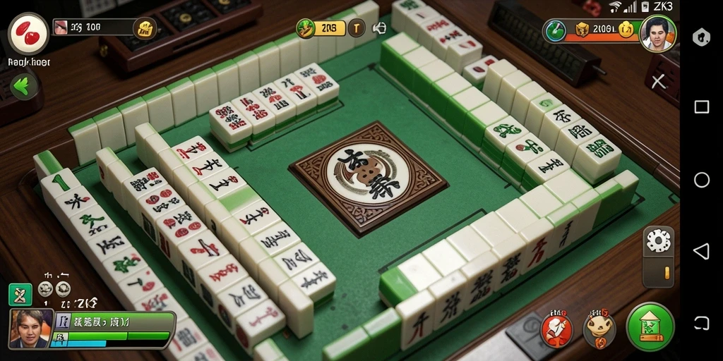 Screenshot gameplay ZK3 menunjukkan tantangan Mahjong yang menarik.